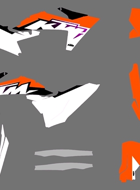 20 21 22 23 24 25年KTM EXC SXF 250 300 350越野贴花贴膜车贴画