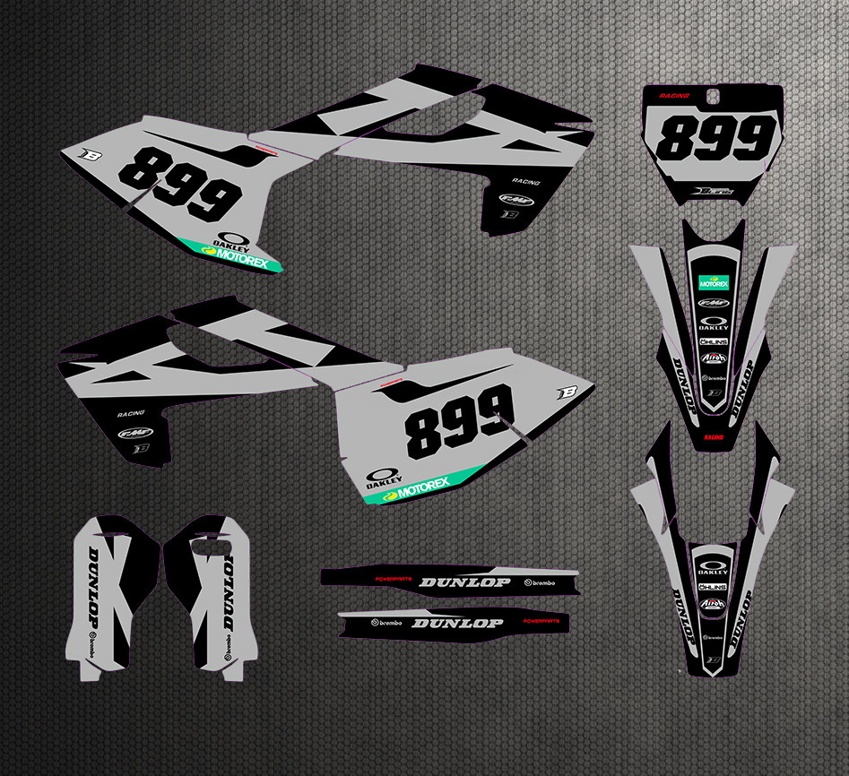 恒舰克维思k18胡思瓦纳450fc 250tc 斯越野摩托车贴画贴花车贴膜2