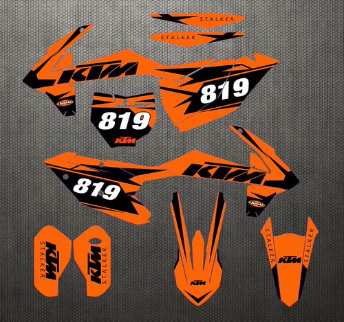 KTM SX85 65 50 卒玛K1 K3 K3R越野摩托车儿童车贴花贴膜车贴画