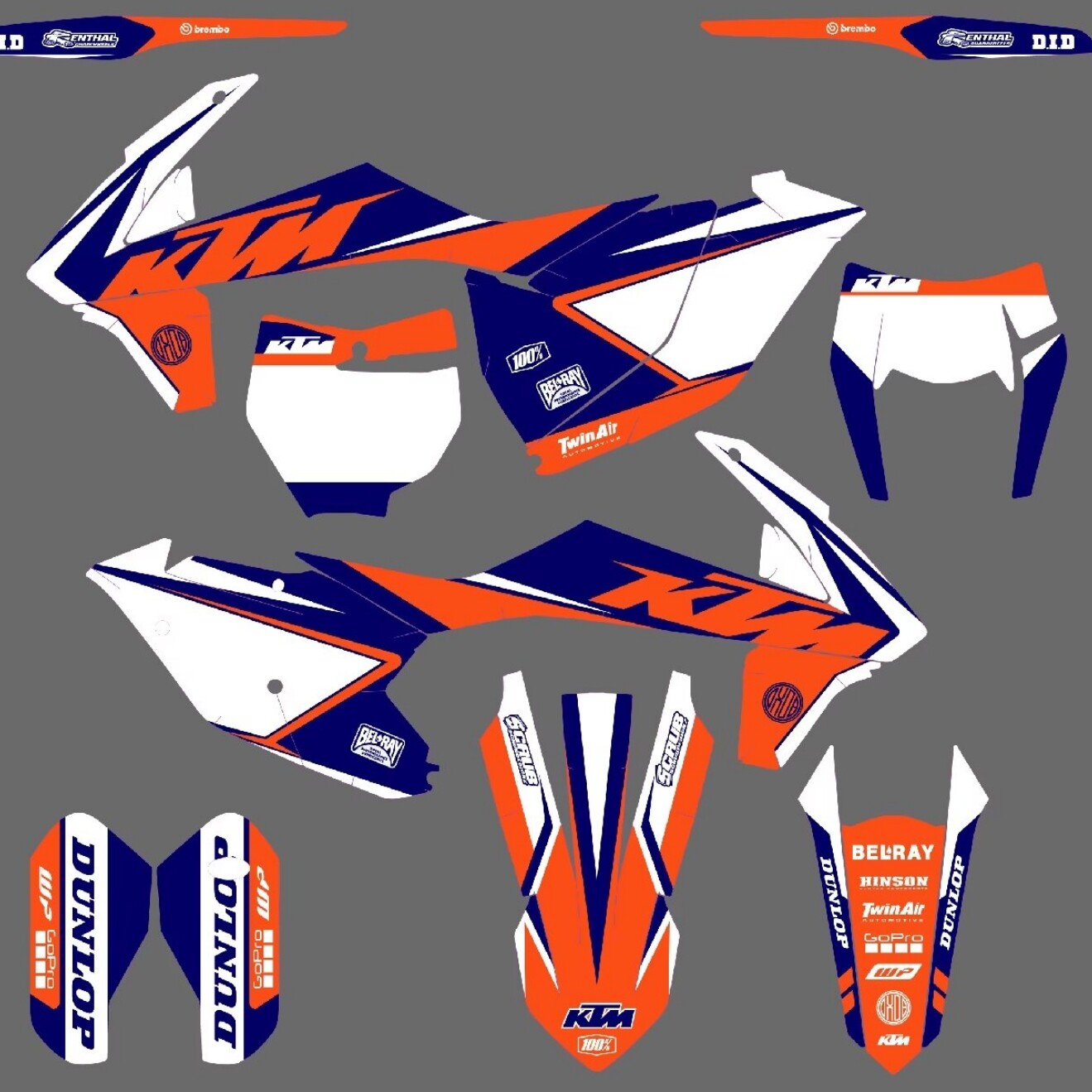 适用2016 17 18 19 20 年KTM 300EXC 350克维思K16贴花贴膜车贴画