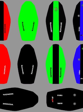 川崎KXF250雅马哈YZF250本田CRF250R 450RX越野摩托车颗粒坐垫皮