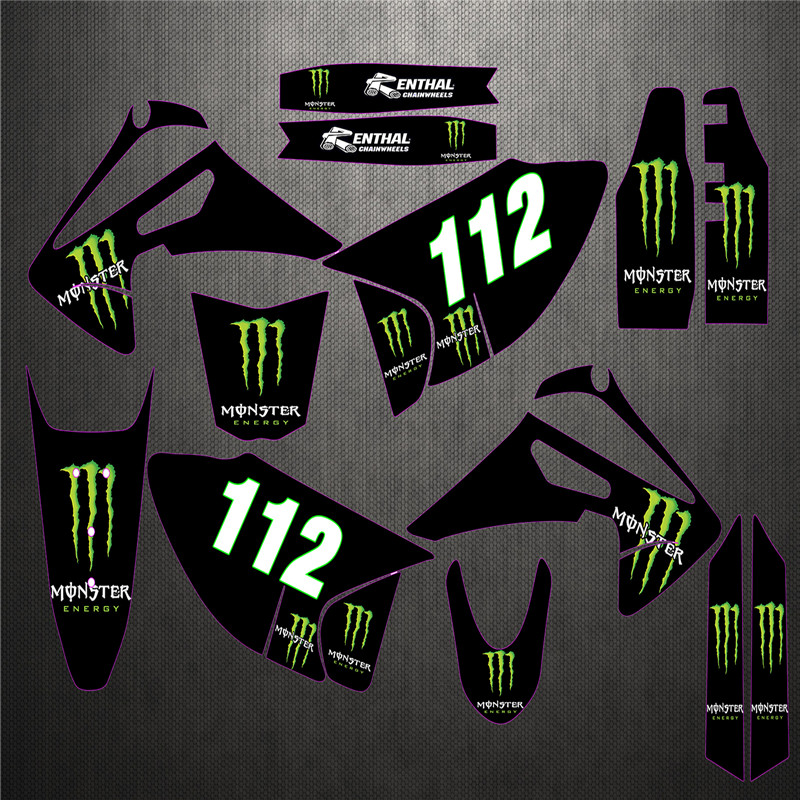 终极CQR海陵R3R5R8迈亚斯V3V4越野摩托车250黑色贴花贴纸车贴画66