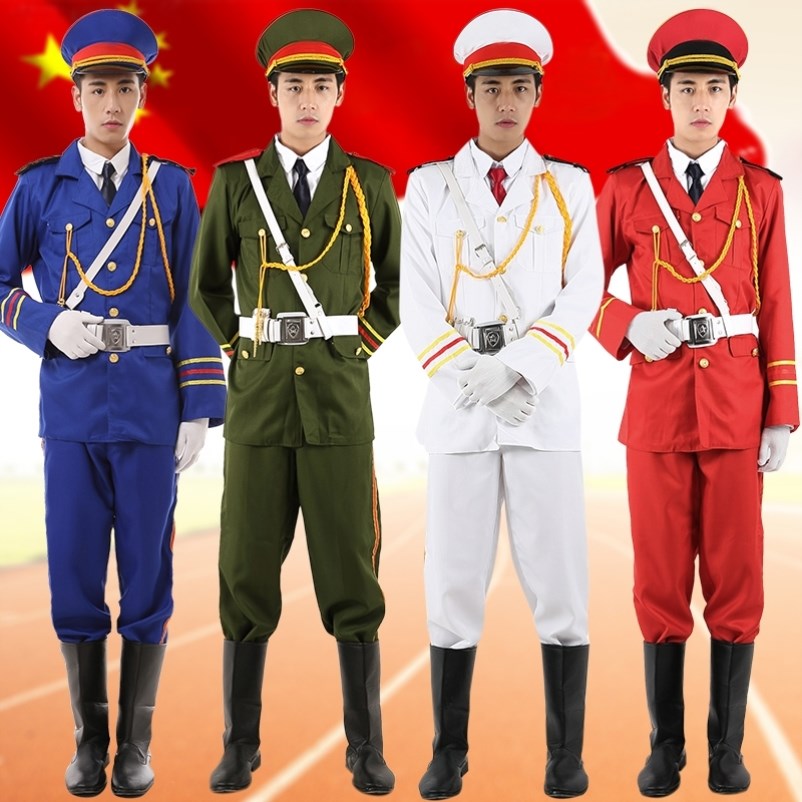 军装学校儿童幼儿园军乐队服演出服护旗手礼服仪仗队服装中小学生