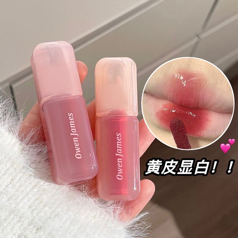 正品】大冰桶镜面唇釉持久水润嘟嘟唇蜜白开水显嫩唇釉水光色推荐