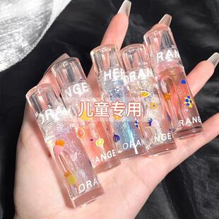 正品 透明啵啵唇蜜宝宝镜面玻璃护唇唇油 儿童护唇油小女孩补水保湿