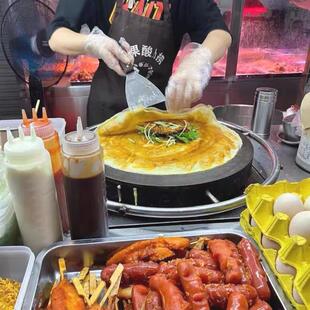 杂粮煎饼锅摆摊商用电鏊子煎饼果子机山东煎饼机专用燃气炉子家用