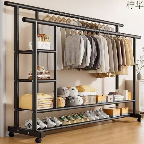 加粗晾衣架落地立式家用卧室内简