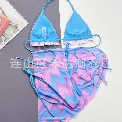 Tie-dye swimsuit bikini womens two-piece explosive
