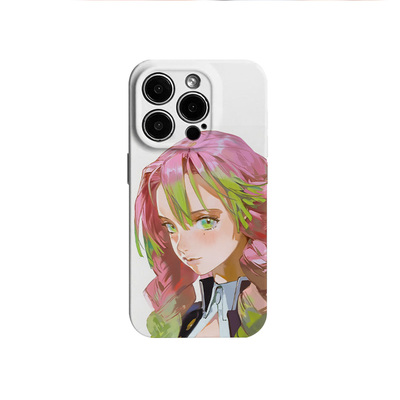 鬼灭之刃甘露寺蜜璃动漫二次元适用苹果16promax/15手机壳iPhone141312/11华为荣耀OPPO小米红米vivo一加真我