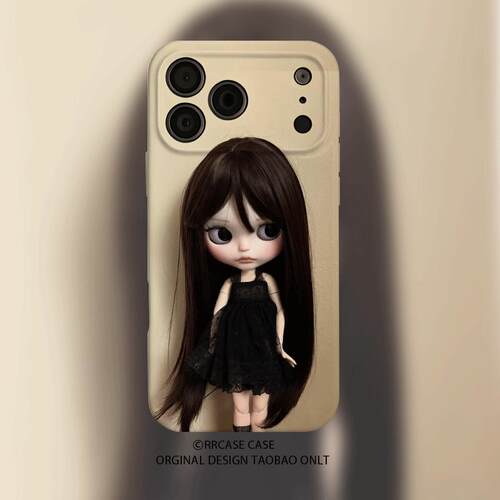 古早复古blythe小布娃娃可爱萌适用苹果17promax/16手机壳iPhone151413/12华为荣耀OPPO小米红米vivo一加真我