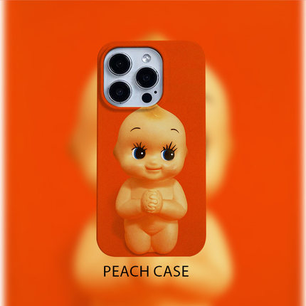 日本丘比娃娃昭和复古红适用苹果17promax/16手机壳iPhone15/1413华为荣耀OPPO小米红米vivorealme一加红魔11