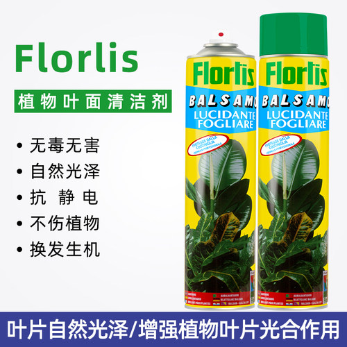 Florlis天堂鸟龟背竹绿植植物光亮清洁剂叶面增亮增绿喷雾剂750ml