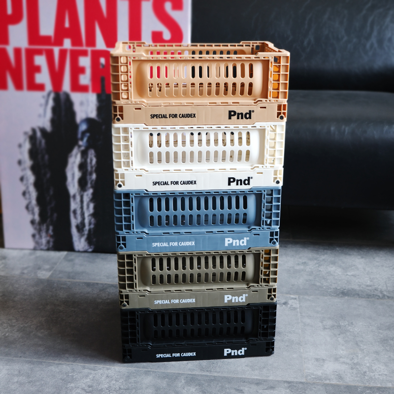 pnd塑料收纳筐可折叠彩色