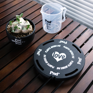 pnd原创块根植物种植转盘多肉玩具工具展示架托盆景底座盆栽黑色