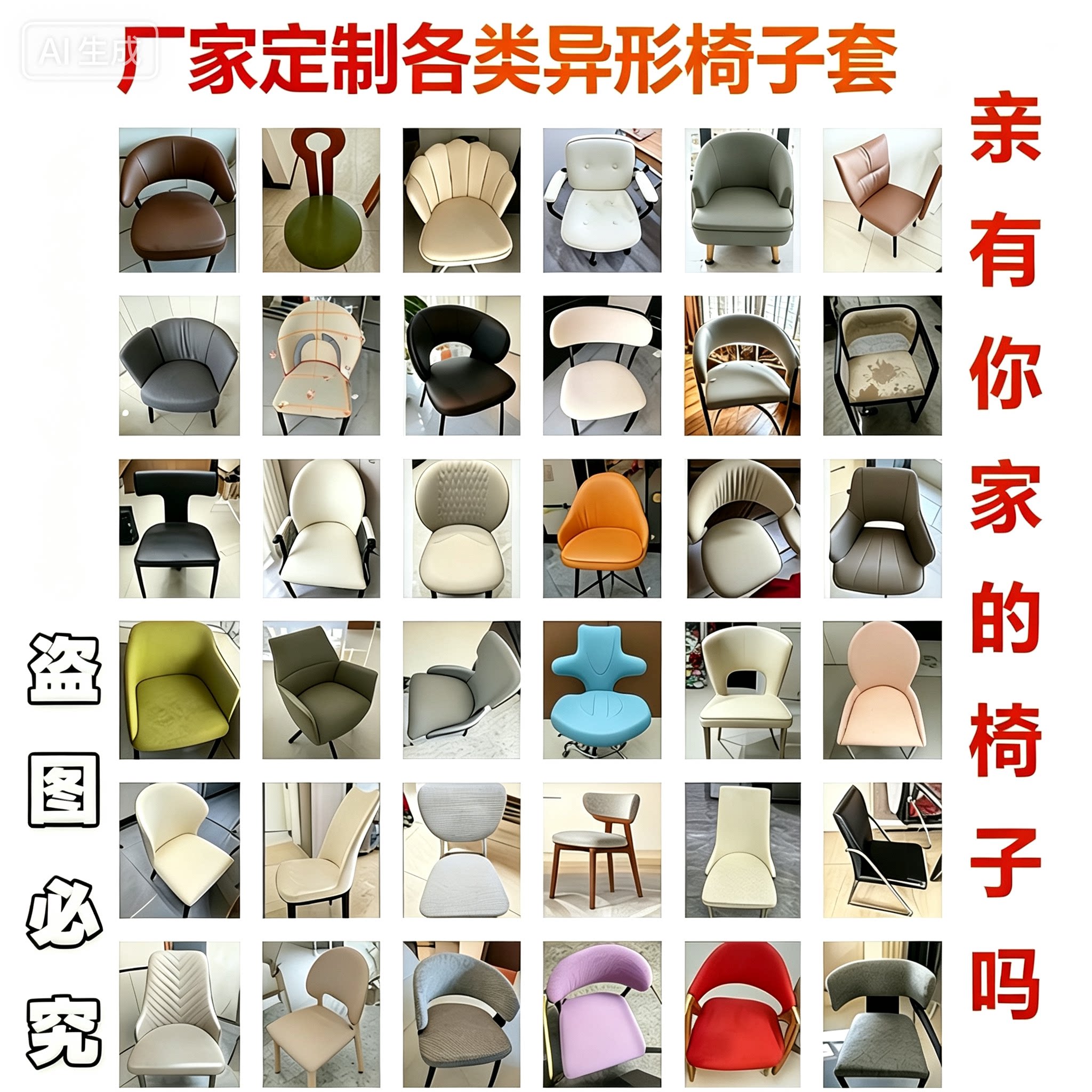 弧形餐椅子套罩弹力通用座垫套图片