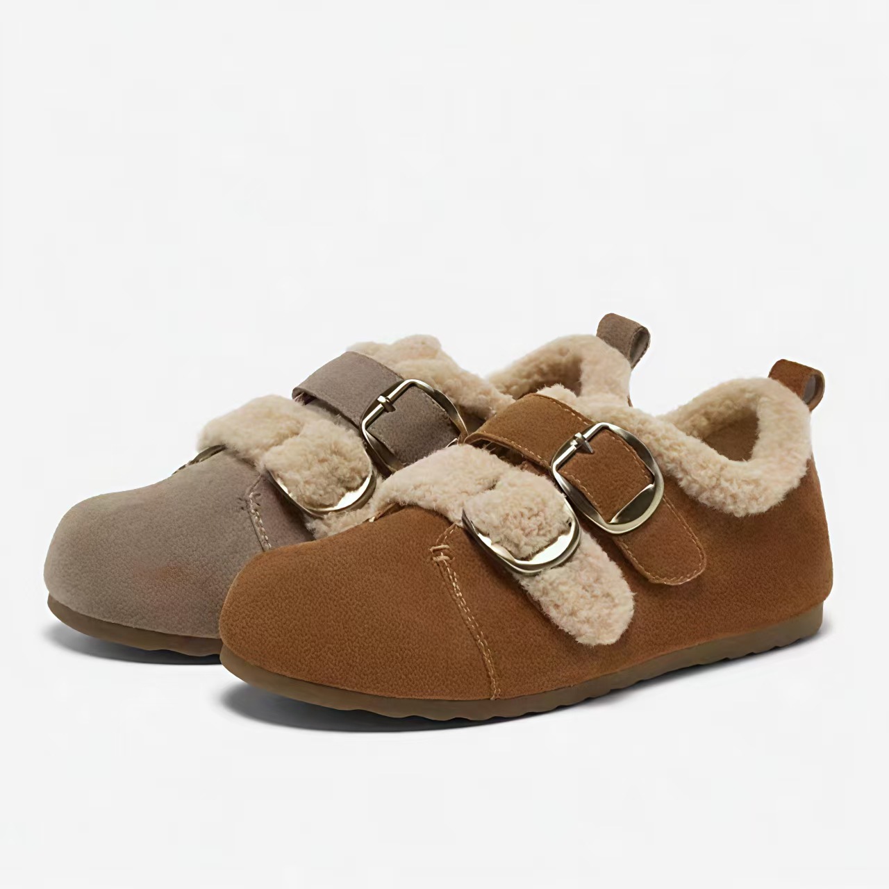 2025冬新女鞋皮带扣勃肯鞋