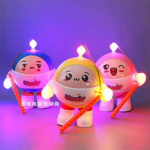 跳舞蛋形象派对儿童仔手提卡通花灯笼元宵中秋新年发光声节日玩具