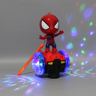 儿童手提卡通花灯笼元宵中秋新年发光发声可行走转圈蜘蛛节日玩具