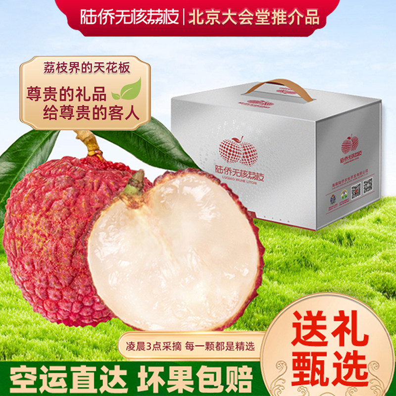 【特级果】正宗海南陆侨无核荔枝2026新鲜树上熟现摘现发空运礼盒