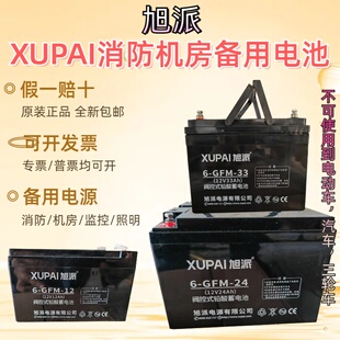 旭派XUPAI蓄电池6-GFM-5/7/12/20/24/33AH消防UPS电源直流屏12V