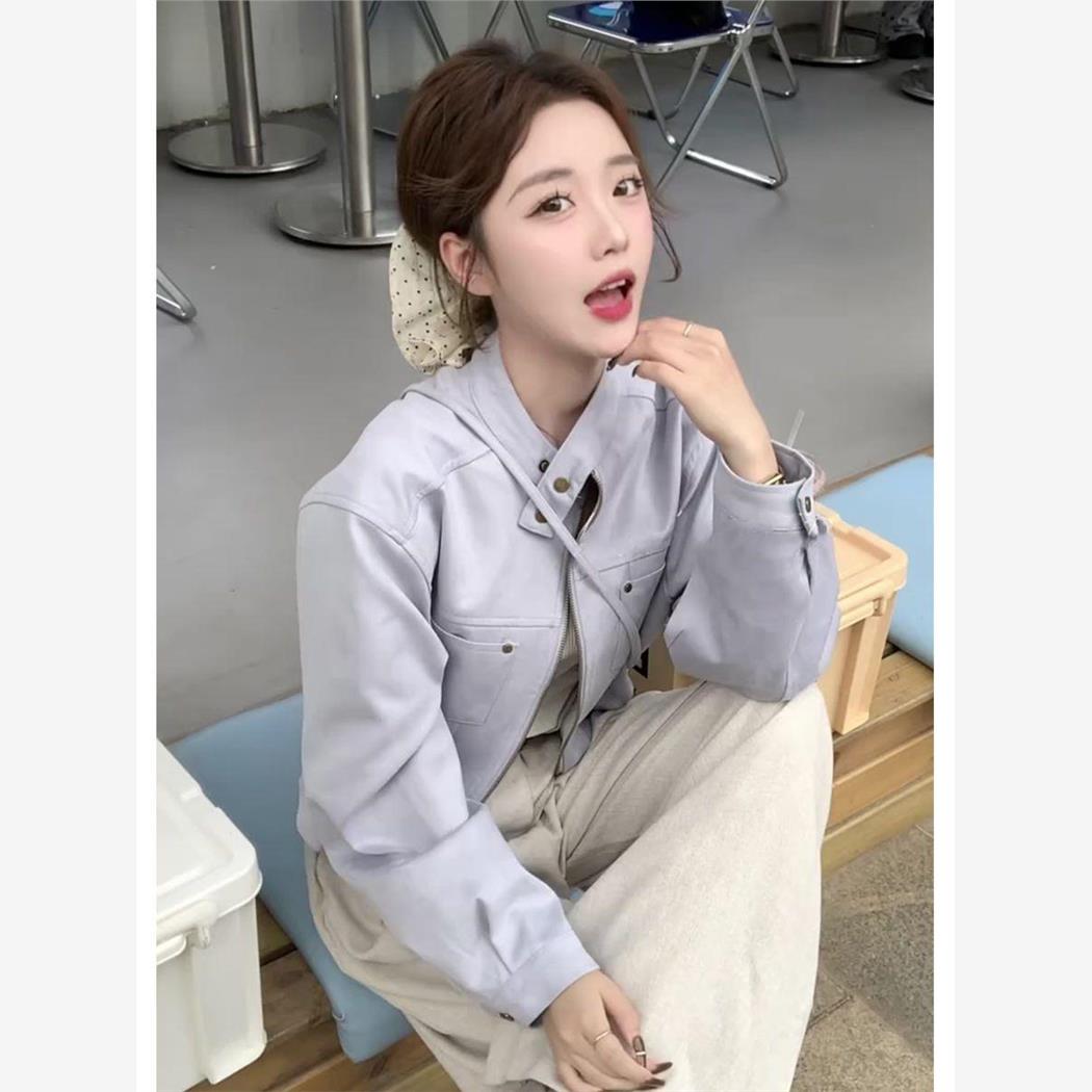 高级感气质美式复古短款