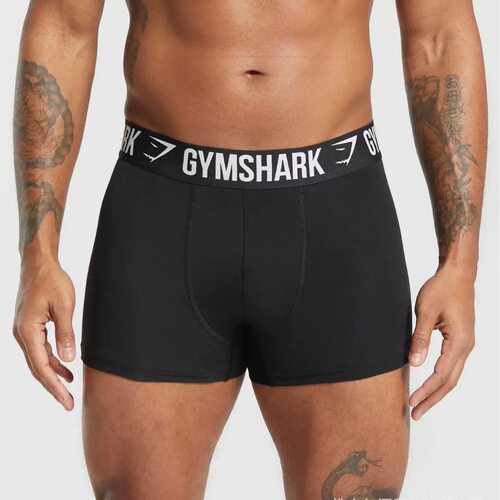 GYMSHARK男士纯棉裆内裤平角裤男生健身鲨鱼肌肉运动短裤