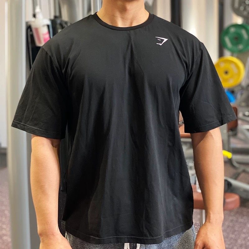 Gymshark essential oversized健身运动训练短袖男T恤宽松版型棉