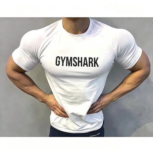 加减法同款英国Gymshark Apollo男运动休闲弹性棉修身圆领短袖D1