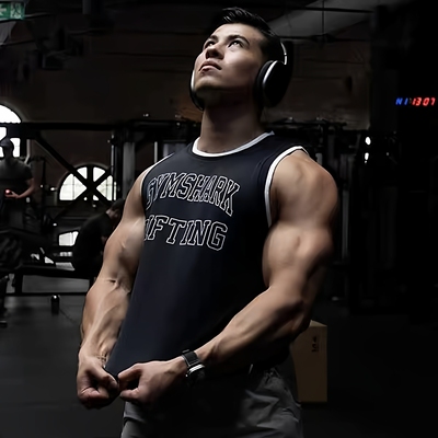 超帅GYMSHARK MESH克里斯篮球背心速干网眼排汗透气弹性运动坎肩