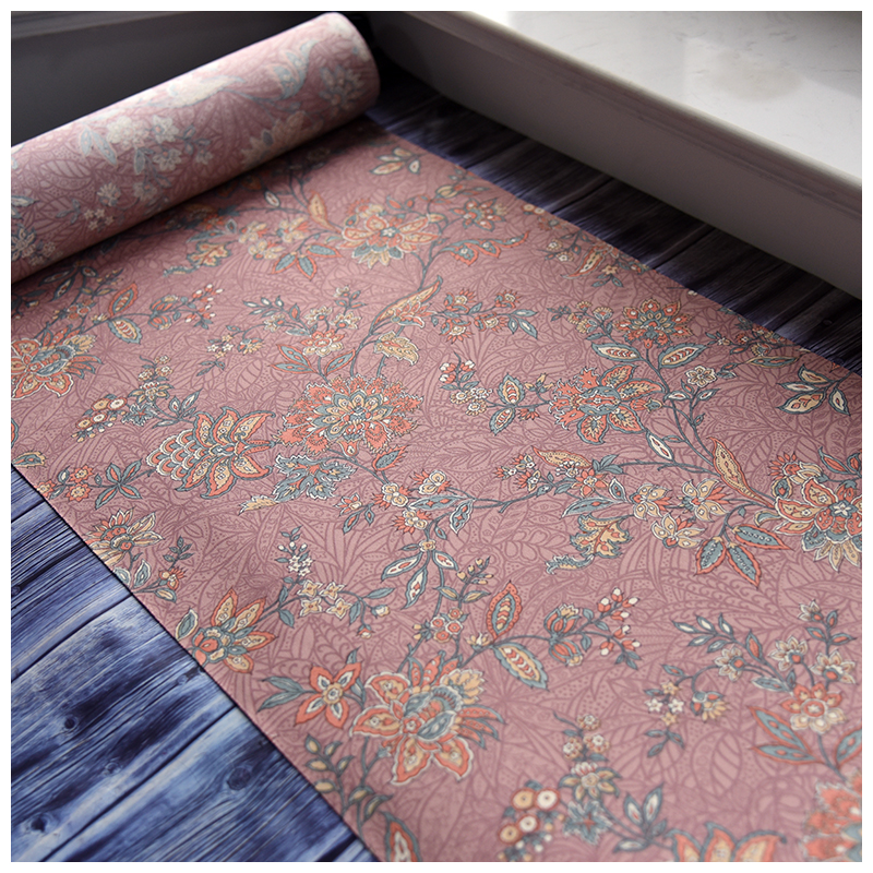 正绢真丝旗袍DIY中式唐草花小纹