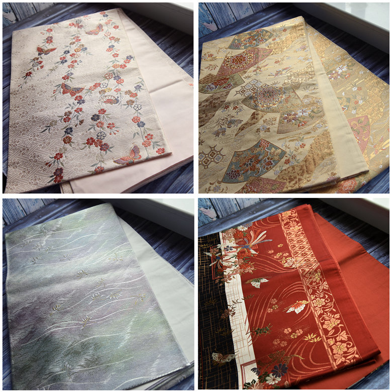 合集进口中古正绢反物荷包布料