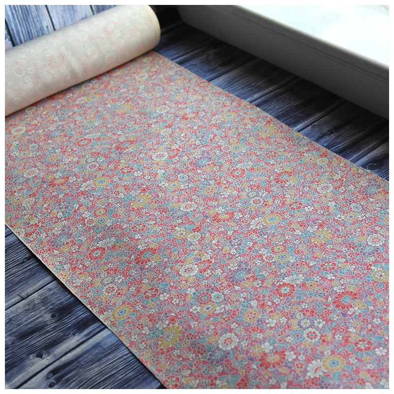 正绢真丝旗袍荷包繁花小纹反物零