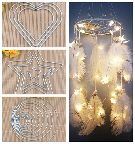 diy手工捕梦网实心铁圈