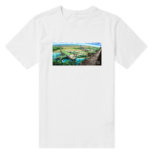 东京幻想TokyoGenso pixiv P站插画 破旧飞机场 圆领短袖T恤短T