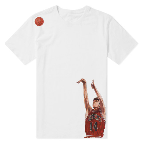 灌篮高手SLAM DUNK 篮球飞人三井寿 投篮夏季短袖男女款动漫T恤