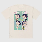 Demon T恤 POP猎魔女团动漫卡通少女粉色多巴胺宽松短袖 Hunters