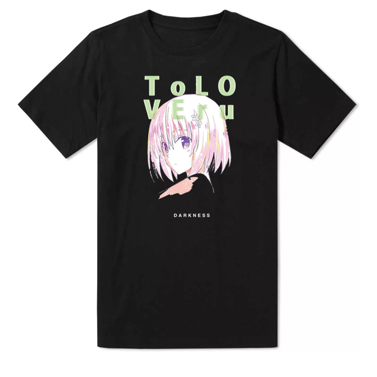 To LOVE出包王女Darkness OAD 茶煲情缘角色COS短袖纯棉T恤