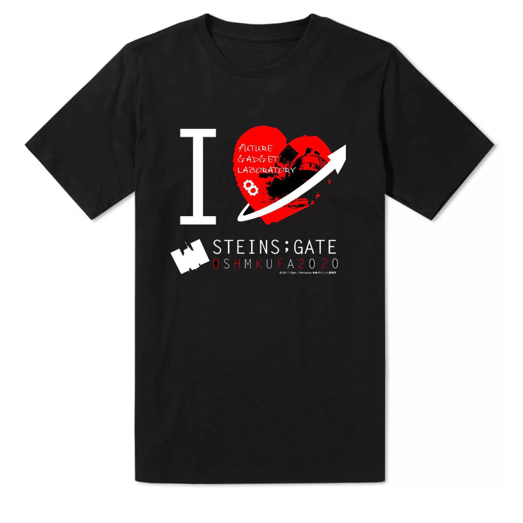 cospa同款 Steins Gate命运石之门二次元周边动漫宽松纯棉短袖T恤