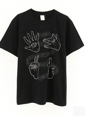 MOVIC cospa amiami同款咒术回战 手绘T恤黑色ver角色周边短袖T恤