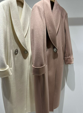 冬上新时尚大牌极简风羊毛外套（含50羊毛）（含50%羊绒）