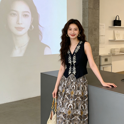 2026夏上新l！马甲+半身裙套装