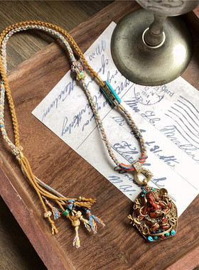 藏风编松石织项链万能链