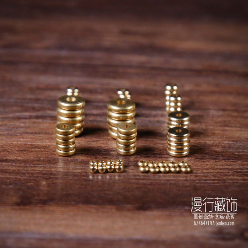 diy黄铜佛牌星月金刚菩提隔珠