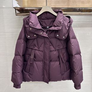 B18专柜正品 时尚 新款 女装 连帽宽松50白鸭绒保暖羽绒服 冬季 SXMR25