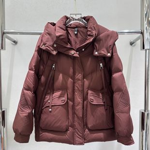 女装 冬季 连帽宽松休闲白鸭绒保暖羽绒服AAA 新款 9910专柜正品
