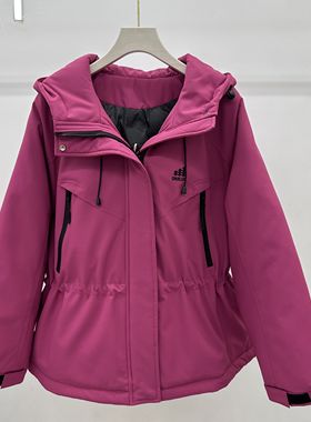 25A30专柜正品新款冬季女装时尚连帽加棉保暖石墨烯派克服外套AA