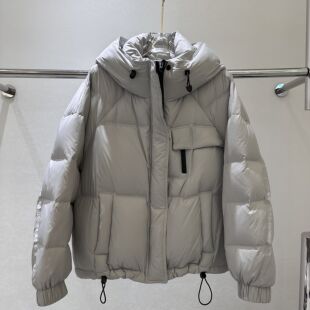 时尚 9902专柜正品 女装 冬季 连帽宽松休闲保暖50白鸭绒羽绒服AA 新款