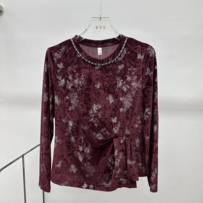 金宝莱567专柜正品新款秋季女装时尚套头大码妈妈装打底长袖上衣