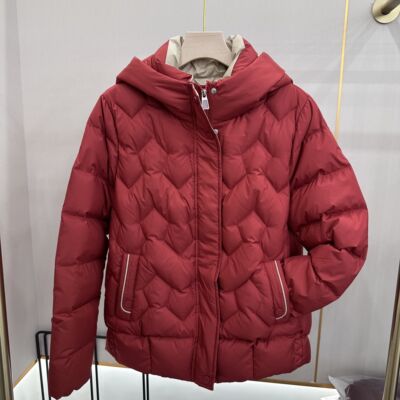 欣雅茜25-001专柜正品新款冬季女装时尚连帽保暖白鸭绒羽绒服女01