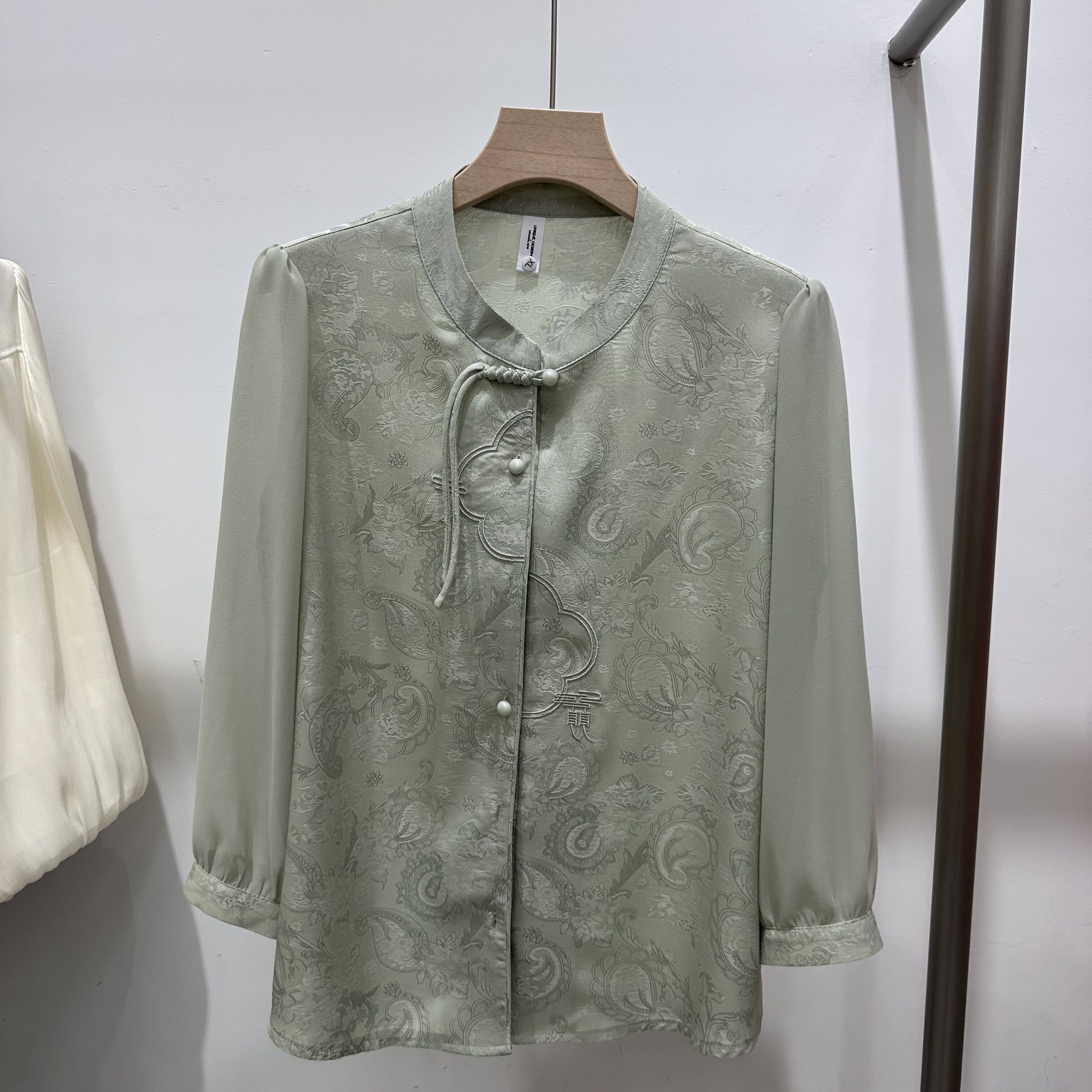 603专柜正品新款春季女装时尚大码妈妈装国风打底显瘦妈妈装上衣